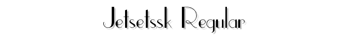 JetSetSSK Regular font